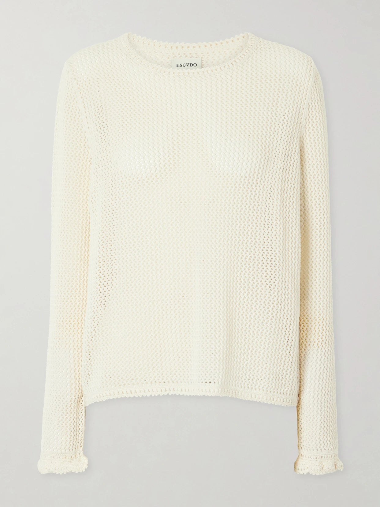 Mural Crocheted Cotton Blouse
