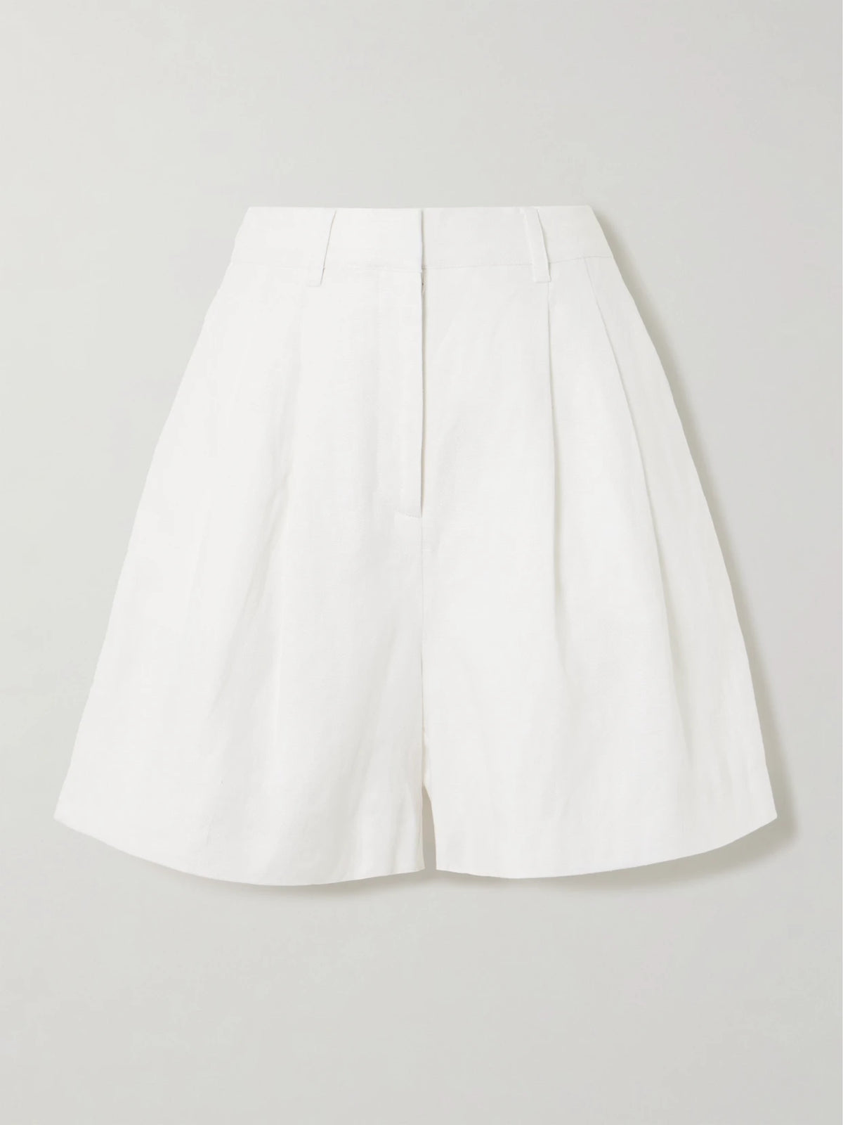 Posse Marchello Pleated Linen Shorts