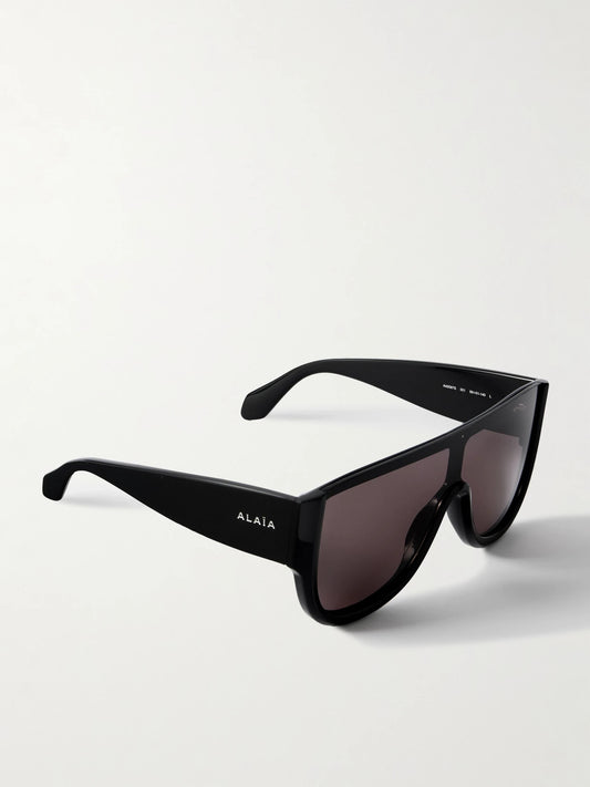 Mask Large D-frame Acetate Sunglasses