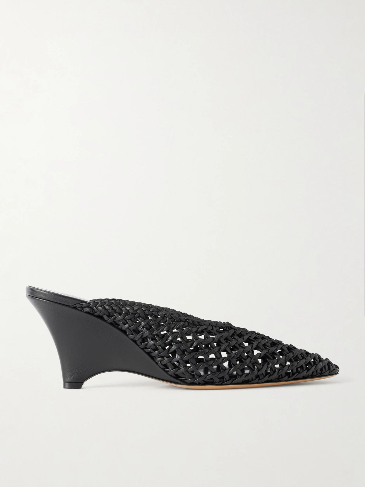 Victoria 70 Woven Leather Mules
