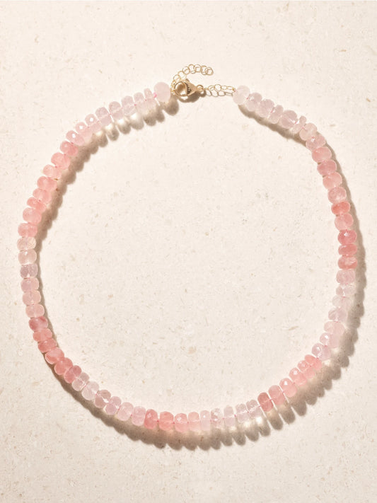 JIA JIA Oracle 14-karat Yellow Gold Quartz Beaded Necklace