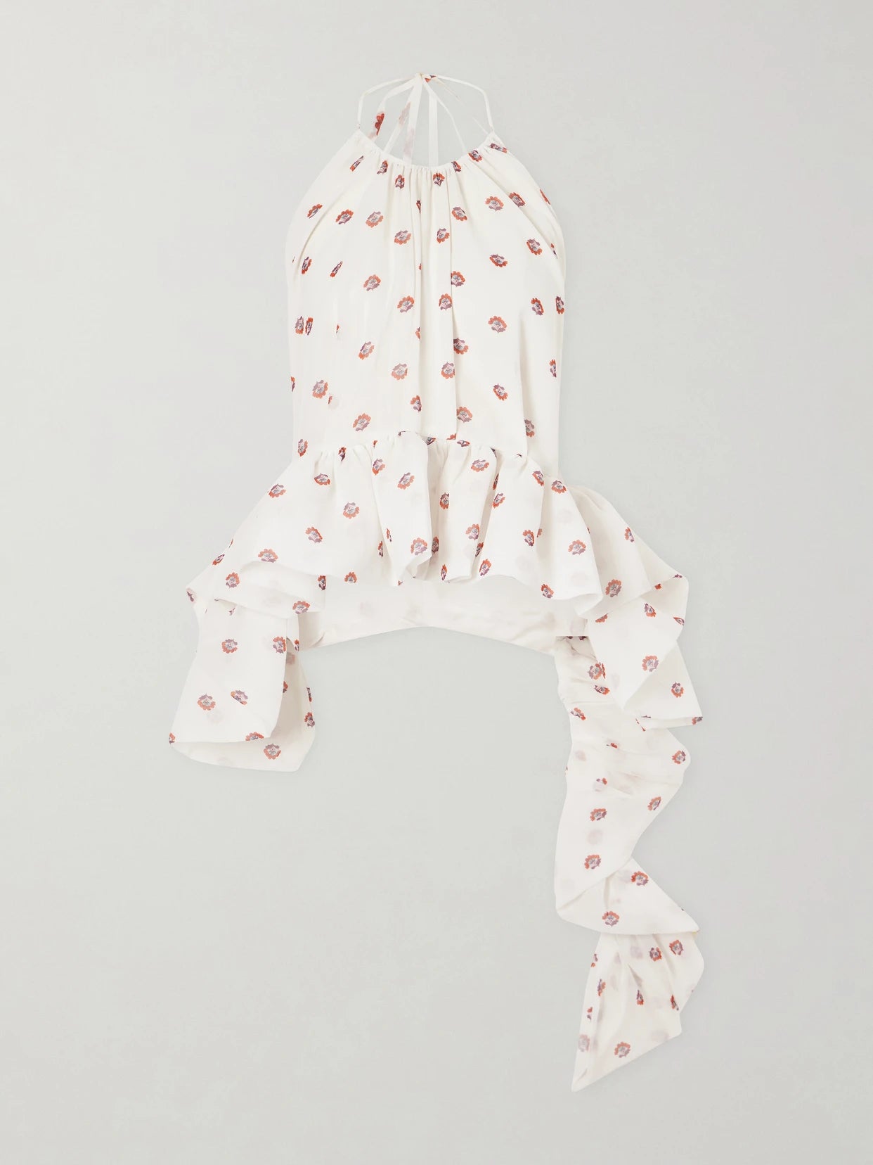 Tamara Silk-chiffon Peplum Blouse
