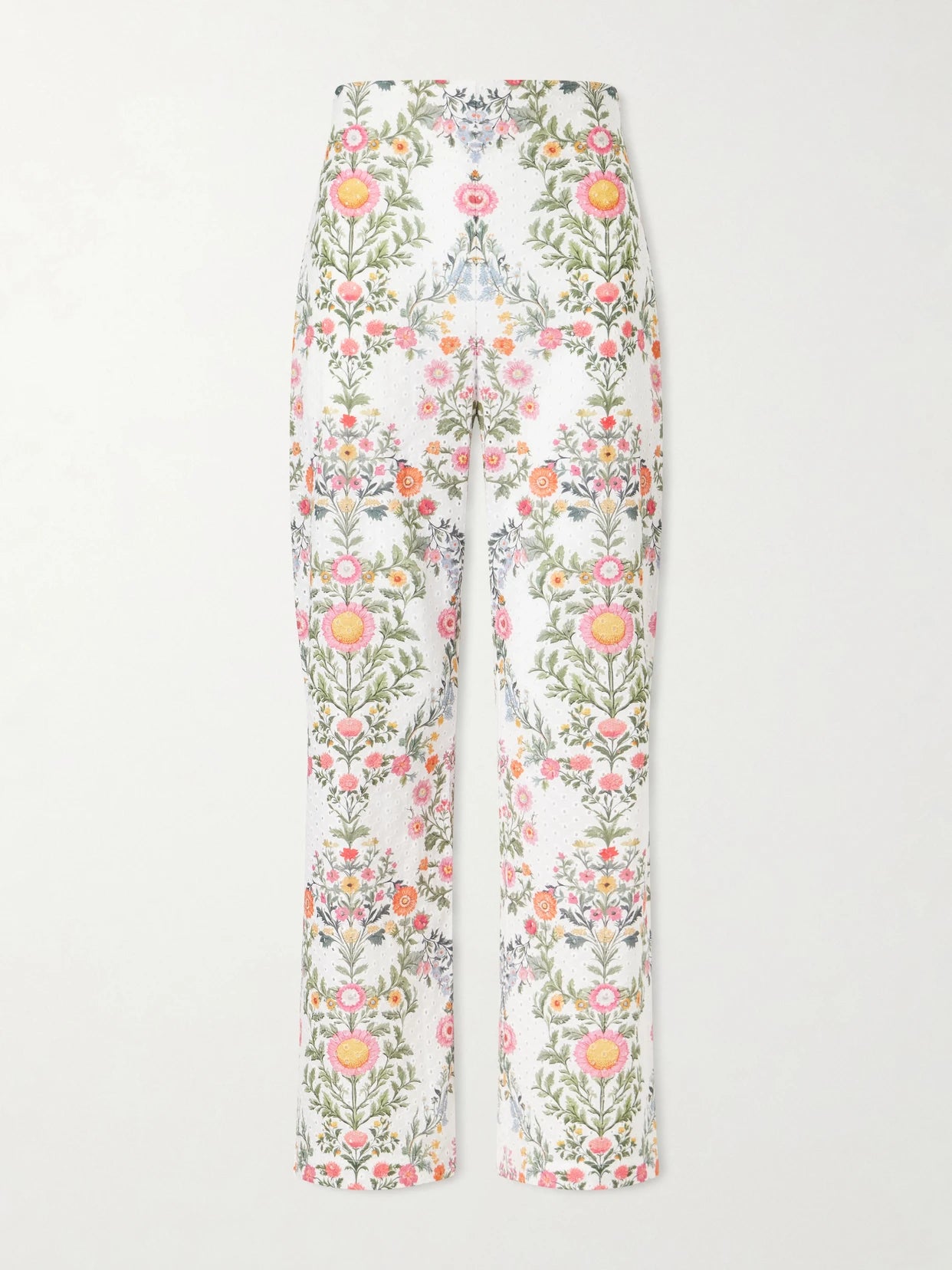 Joshua Broderie Anglaise Cropped Cotton Straight-leg Pants