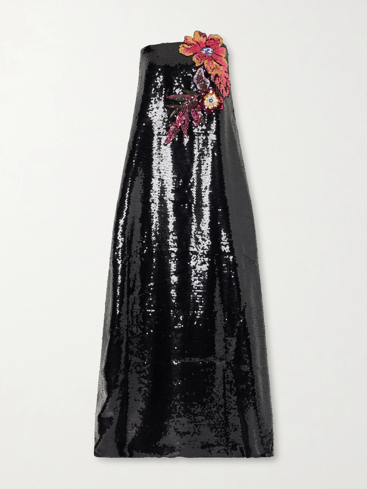 Image of Dresses. Product name - Sequined Organza Gown in Black colour by brand - Dima Ayad