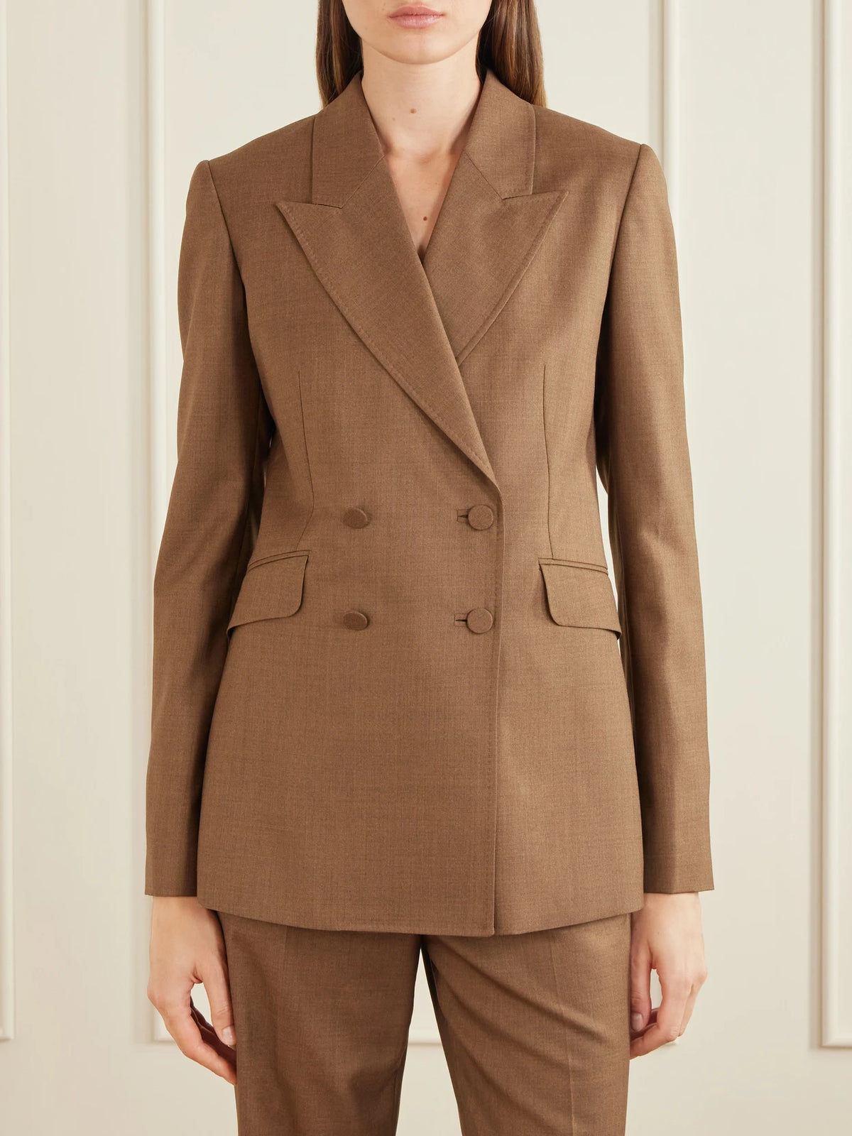 Angela Wool Double-breasted Blazer
