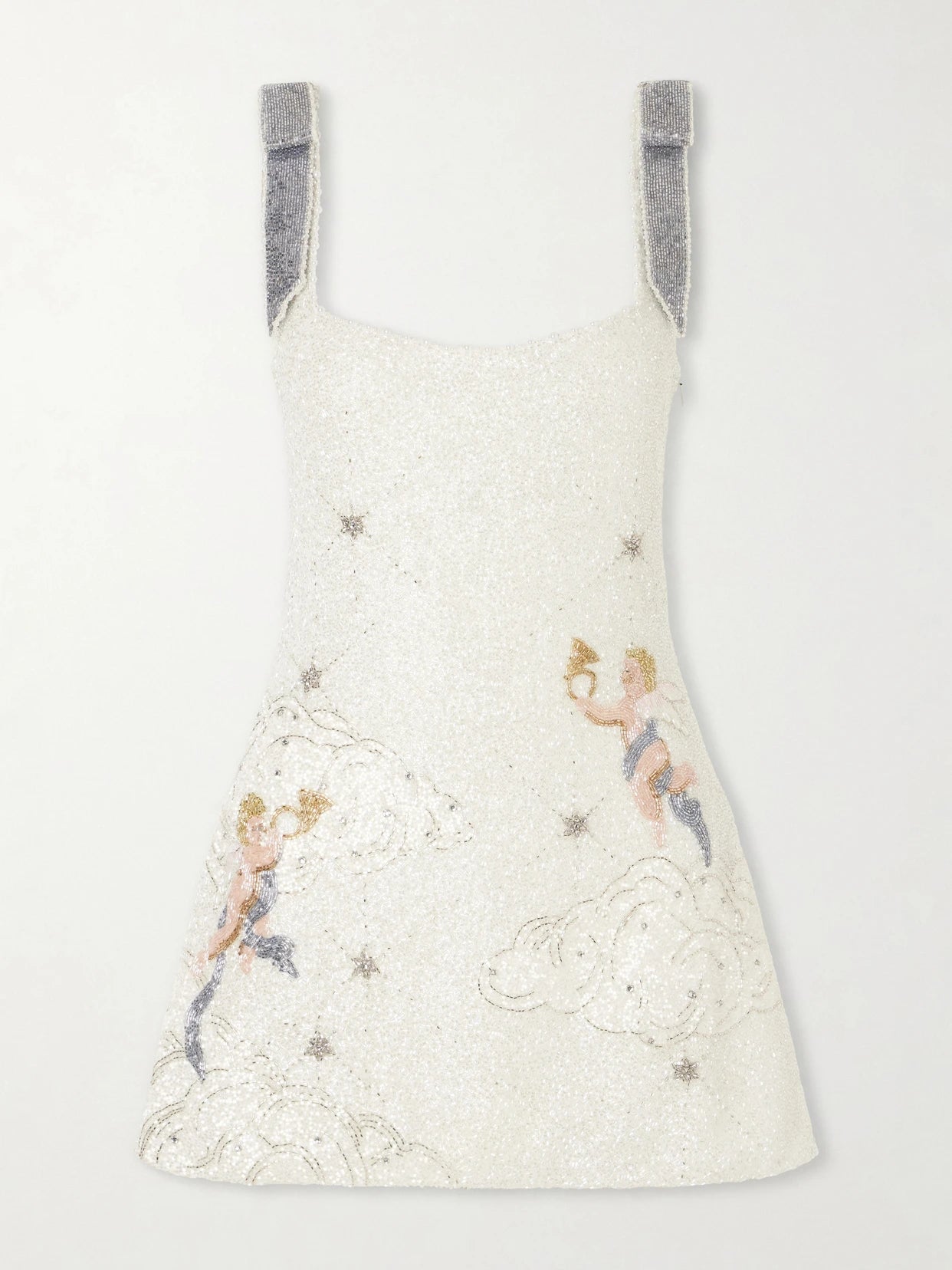 Cupid Embellished Tulle Mini Dress