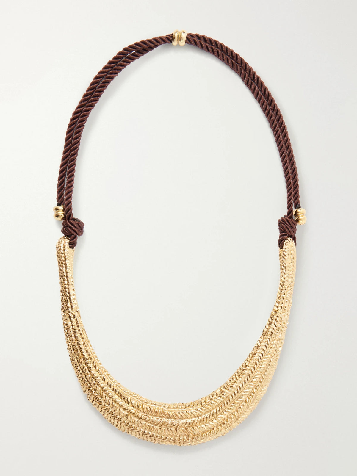 Paola Sighinolfi Delphine Gold-plated Cord Necklace