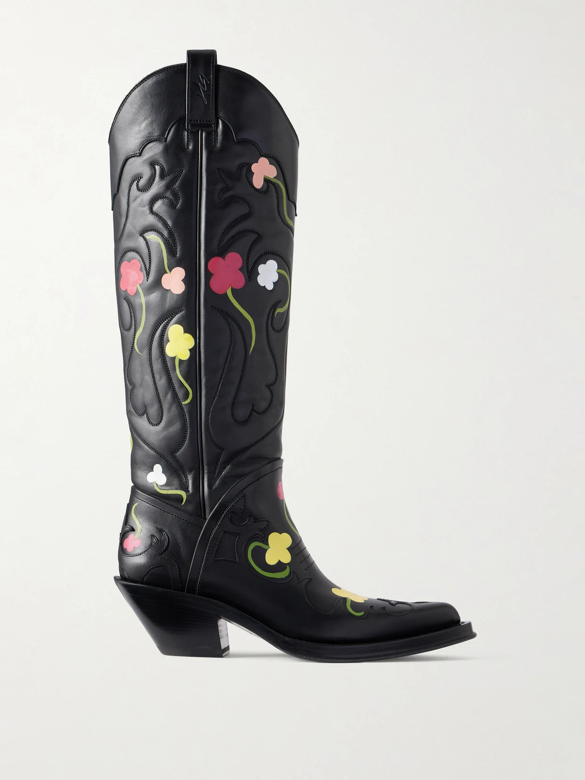 Gabriela Hearst Capitana 60 Hand-painted Leather Knee Boots