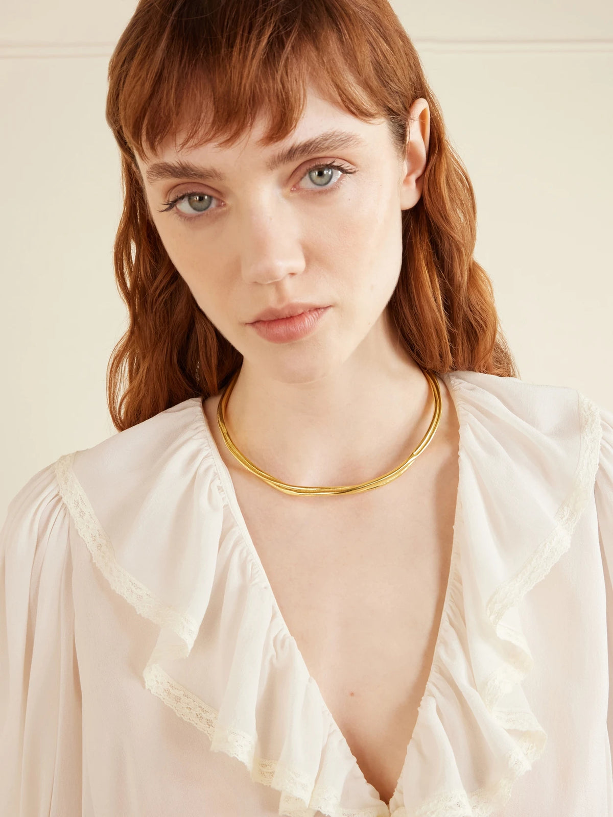 Image of Necklaces. Product name - Lydia Gold-plated Choker in Multi colour by brand - YSSO