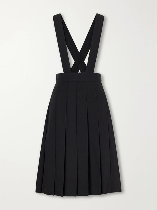 Comme des Garçons GIRL Pinafore Wool Midi Skirt