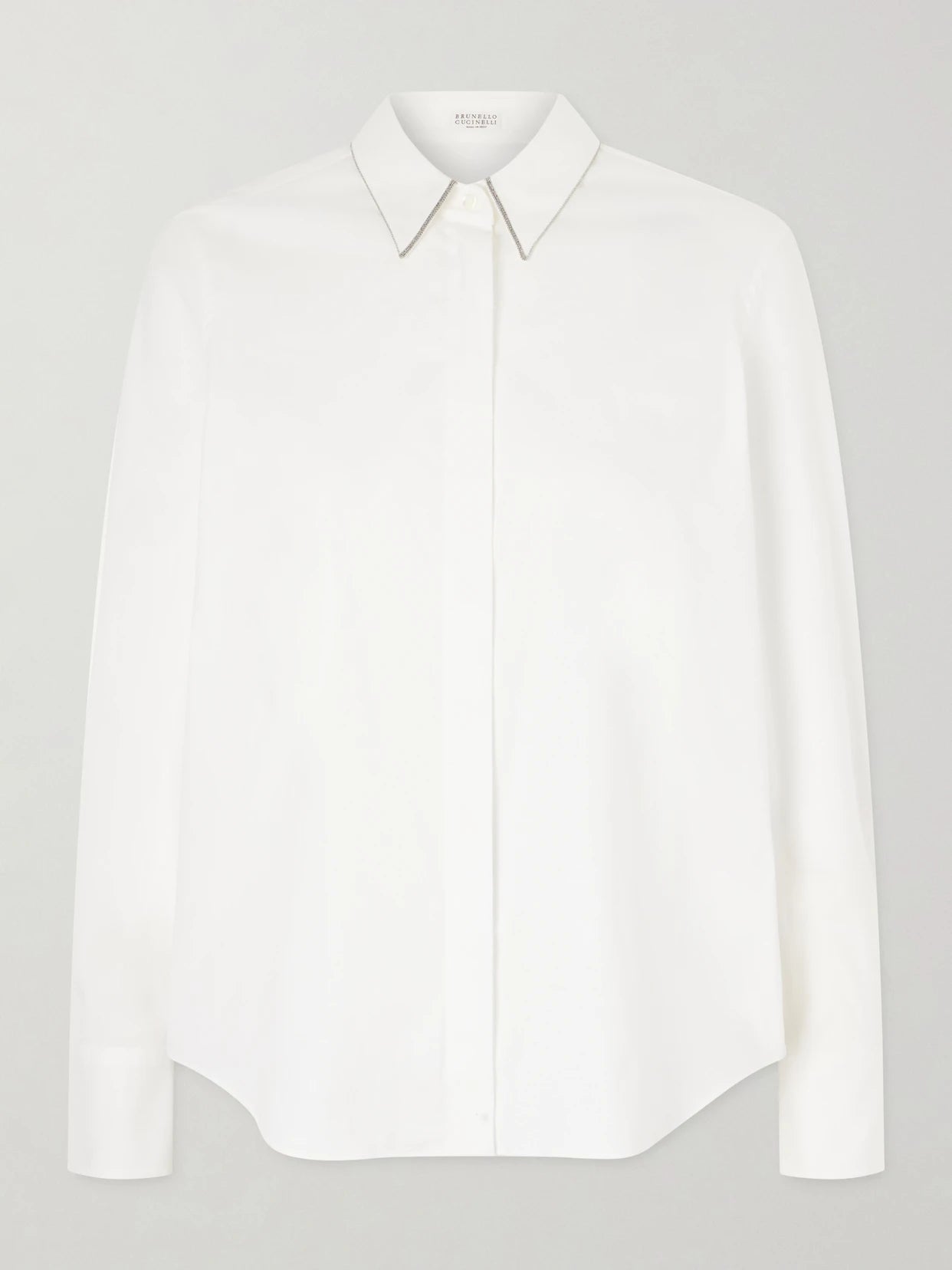 Embellished Cotton-blend Shirt