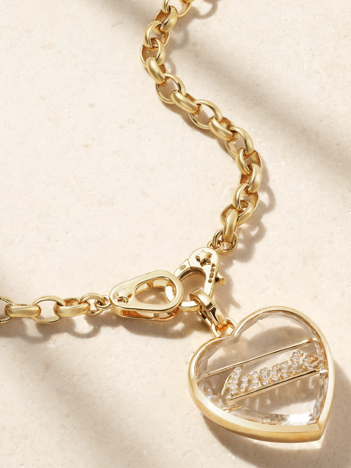 18-karat Gold, Quartz And Diamond Necklace