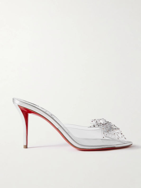 Aqua Strass 80 Crystal-embellished Pvc Sandals