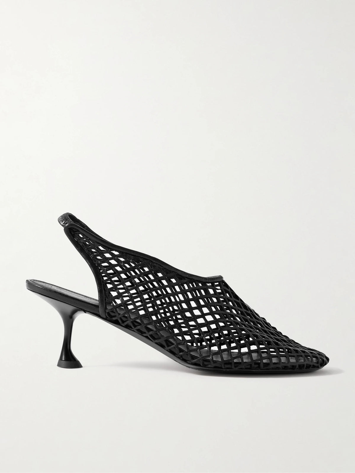 Tee 60 Cutout Leather Slingback Pumps