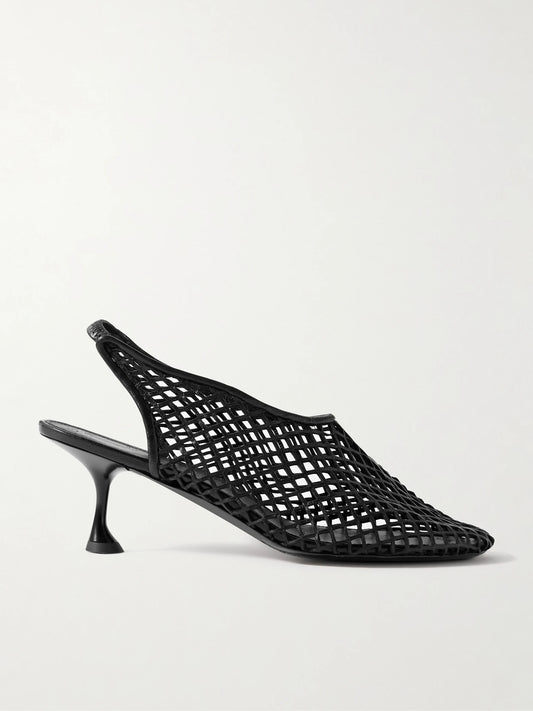 Proenza Schouler Tee 60 Cutout Leather Slingback Pumps
