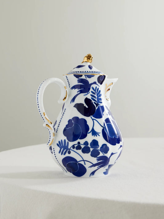 Mama Gold-plated Porcelain Teapot