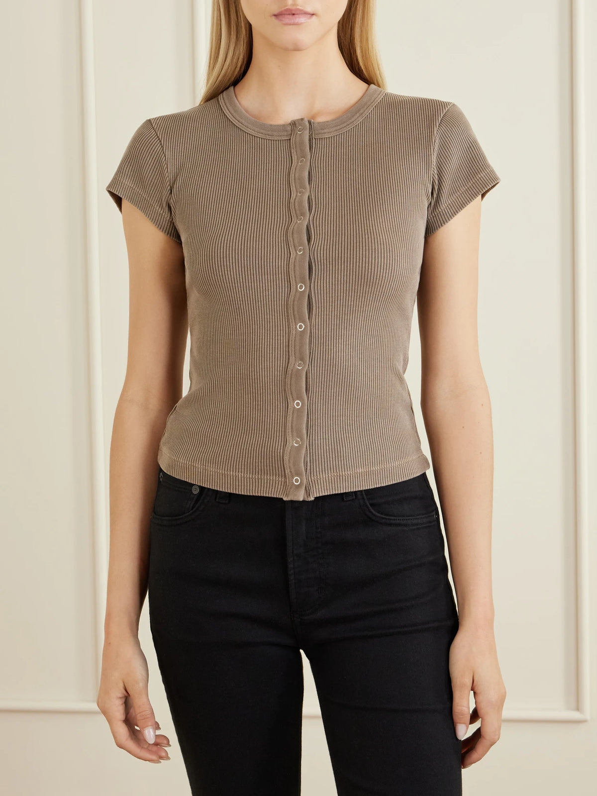 Tabi Ribbed Jersey Cardigan