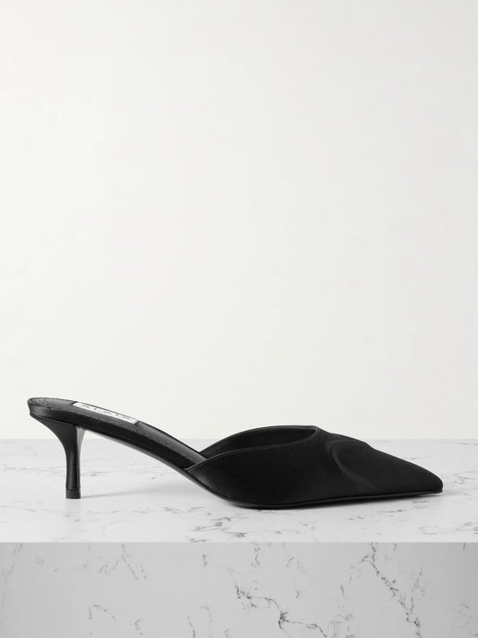 55 Satin Mules