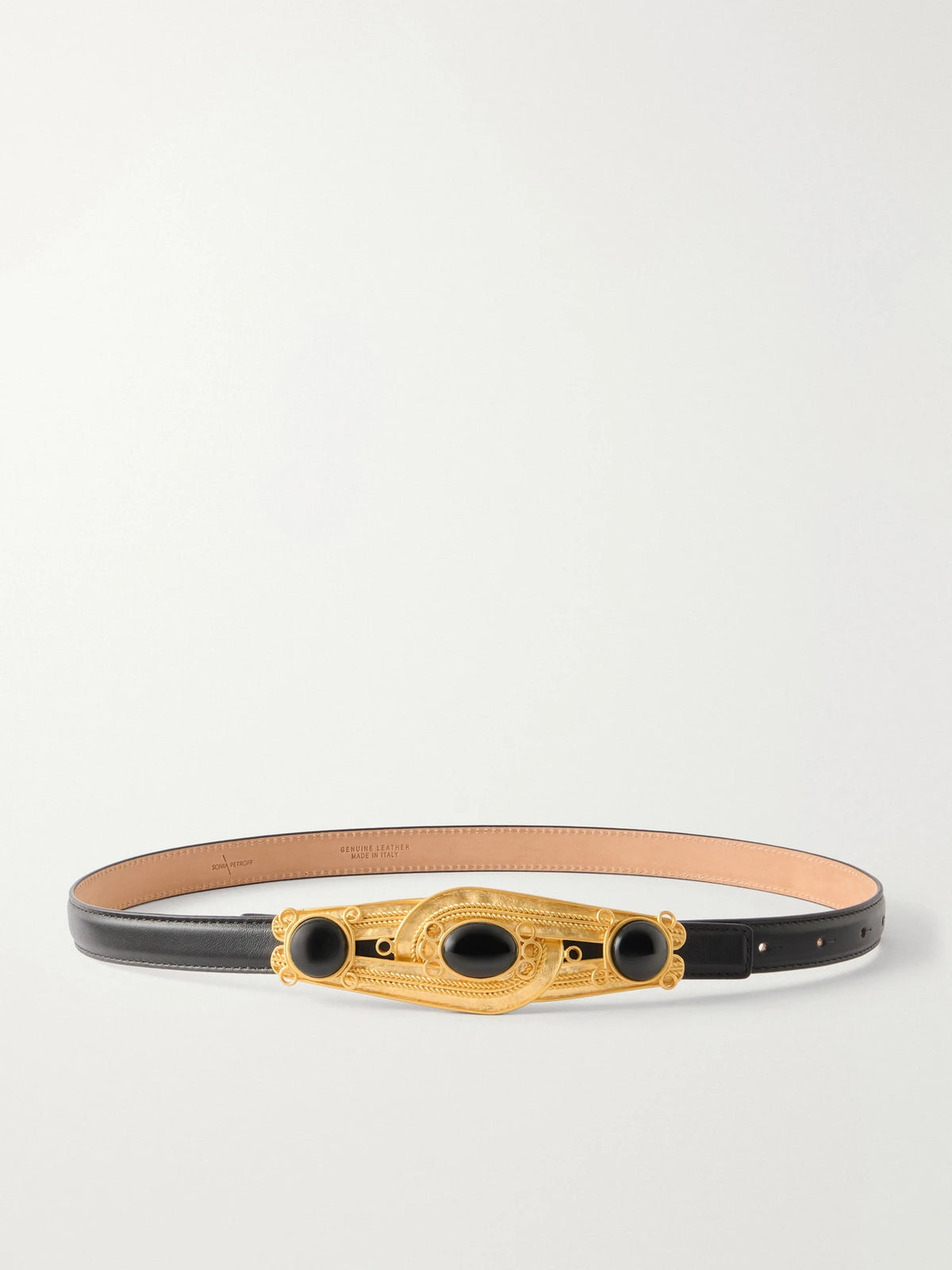 Eterna Gold-tone, Leather And Resin Belt