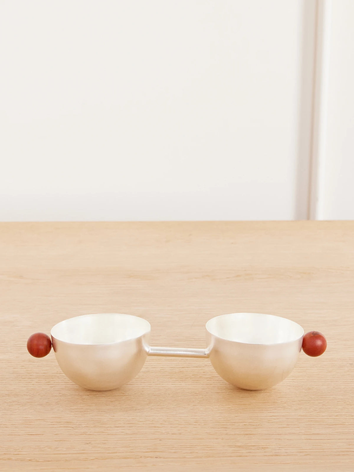 Natalia Criado Double Aperitivo Silver-plated And Stone Bowls