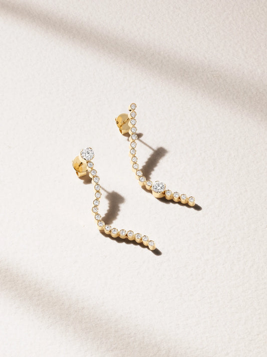 18-karat Recycled Gold Diamond Earrings