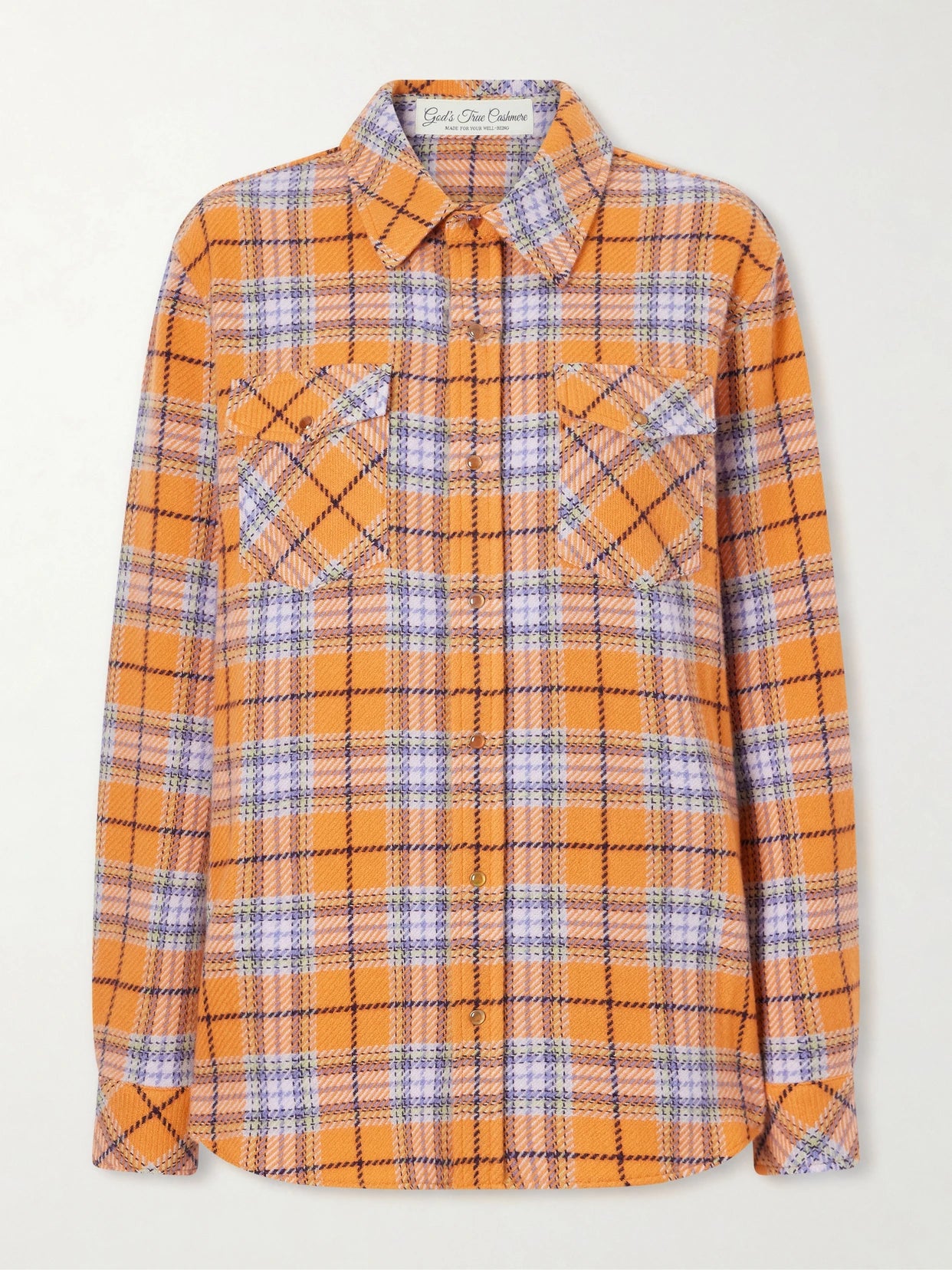 Midnight Sun Checked Cashmere Shirt
