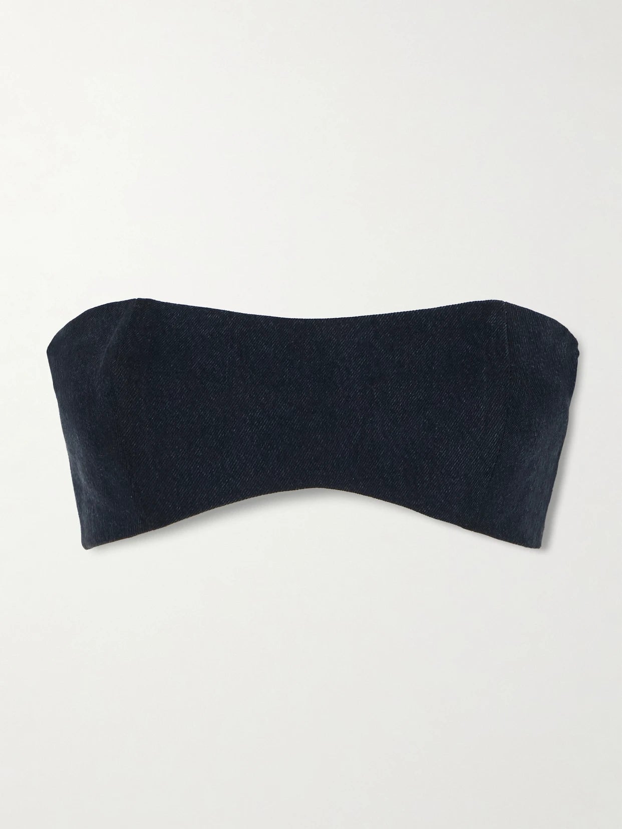 + Maria Mcmanus Organic And Recycled-denim Bandeau Top