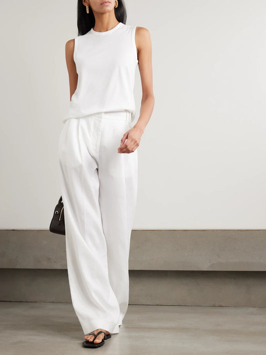 Organic Cotton-jersey Tank Top