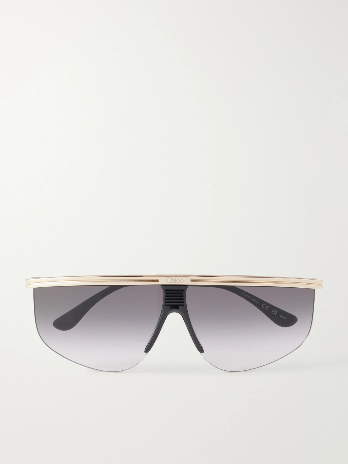 Chloé D-frame Gold-tone Sunglasses