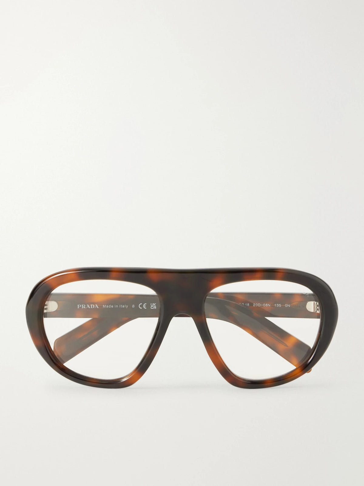 Prada Eyewear Aviator-style Tortoiseshell Acetate Optical Glasses