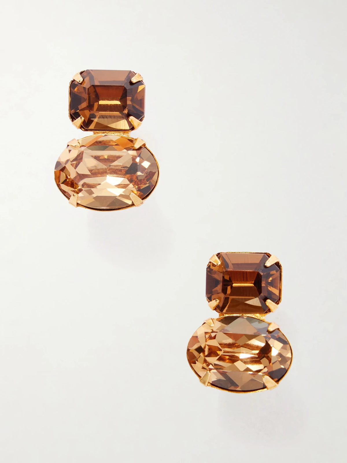 Maureen Gold-tone Crystal Earrings