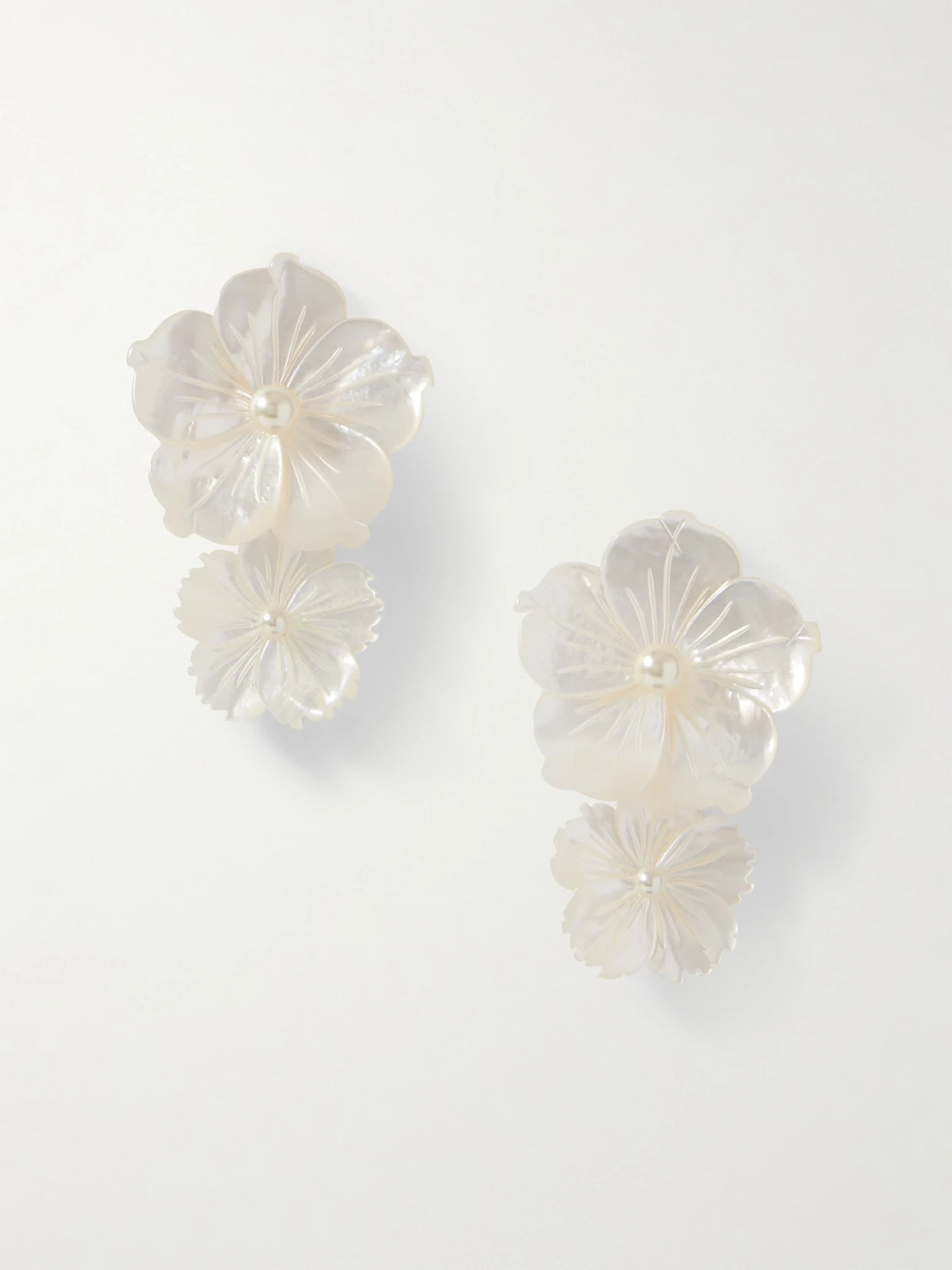 Geneva Mother-of-pearl, Gold-plated And Pearl Earrings
