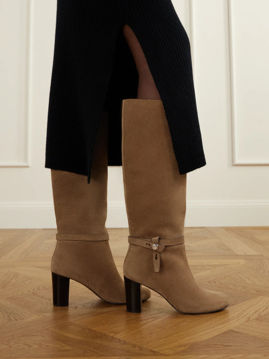 Tory Burch Roomy 70 Suede Knee Boots