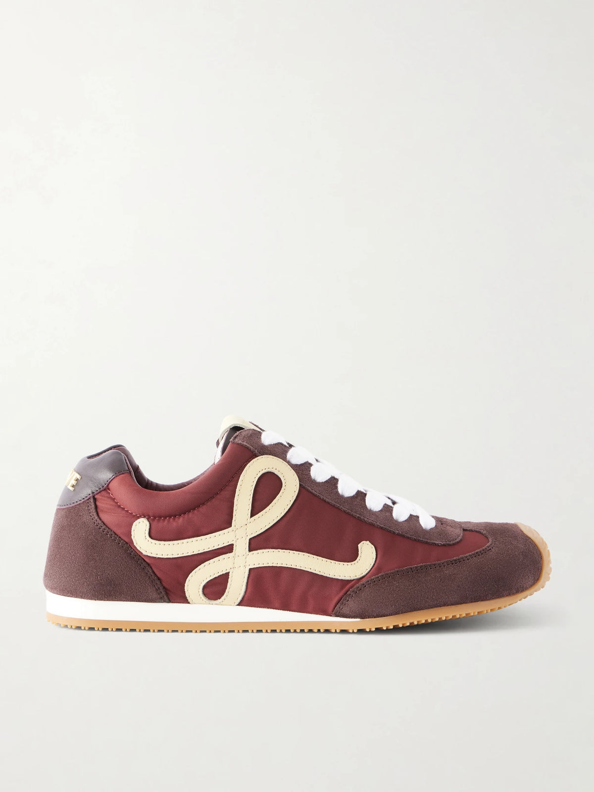 Ballet Runner 2.0 Logo-appliquéd Suede-trimmed Shell Sneakers