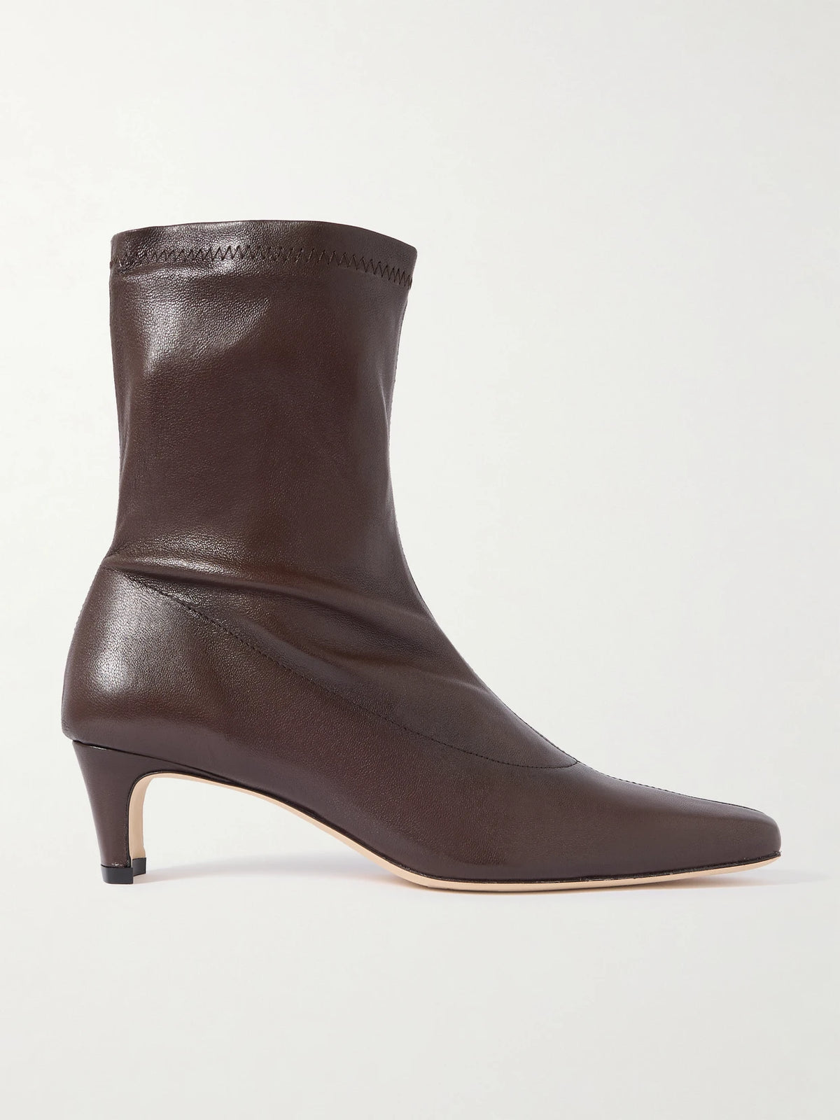 Wally Sock Leather Ankle Boots