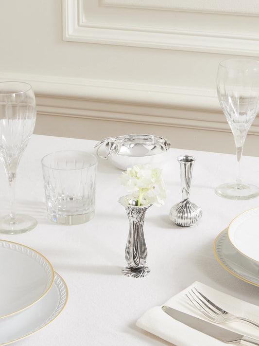 Image of Decor. Product name - Les Collections Historiques Silver-plated Vase in Multi colour by brand - Christofle