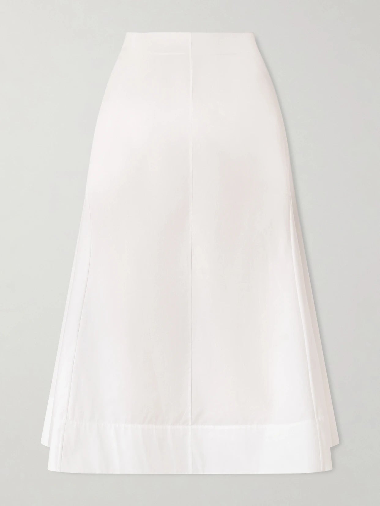 Artin Paneled Cotton-poplin Midi Skirt