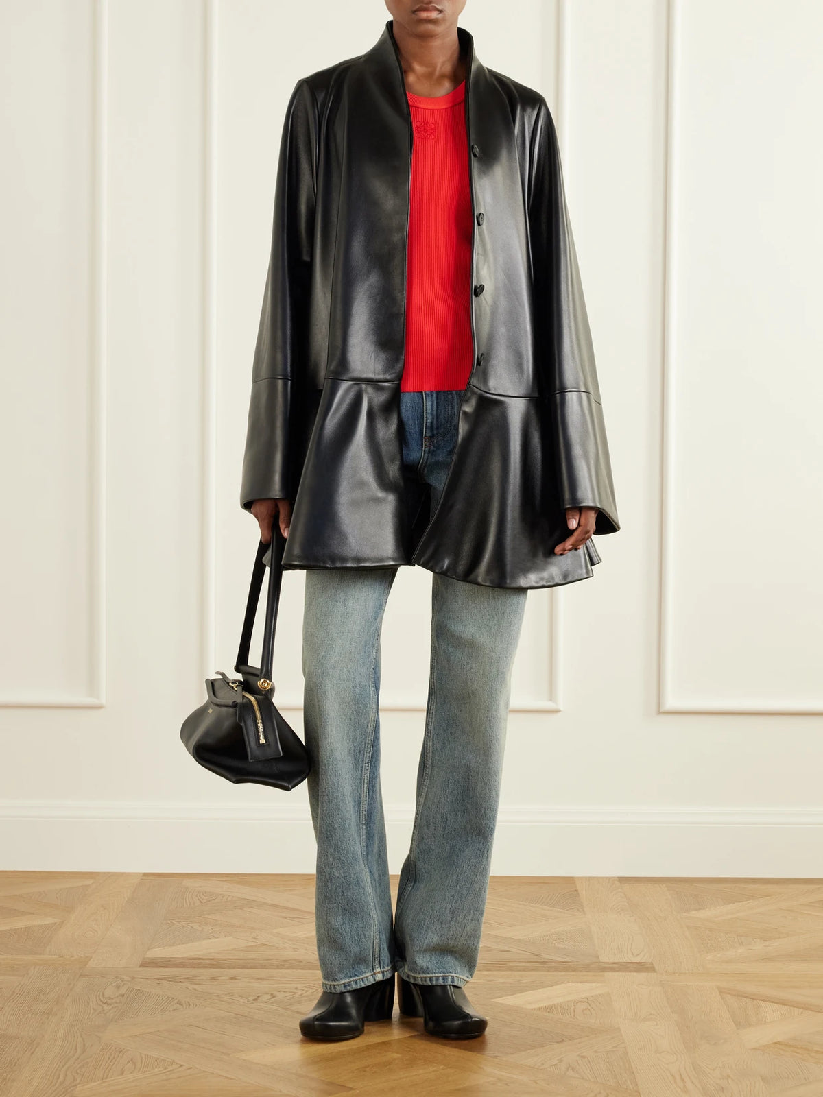 LOEWE Whisker Leather Shoulder Bag