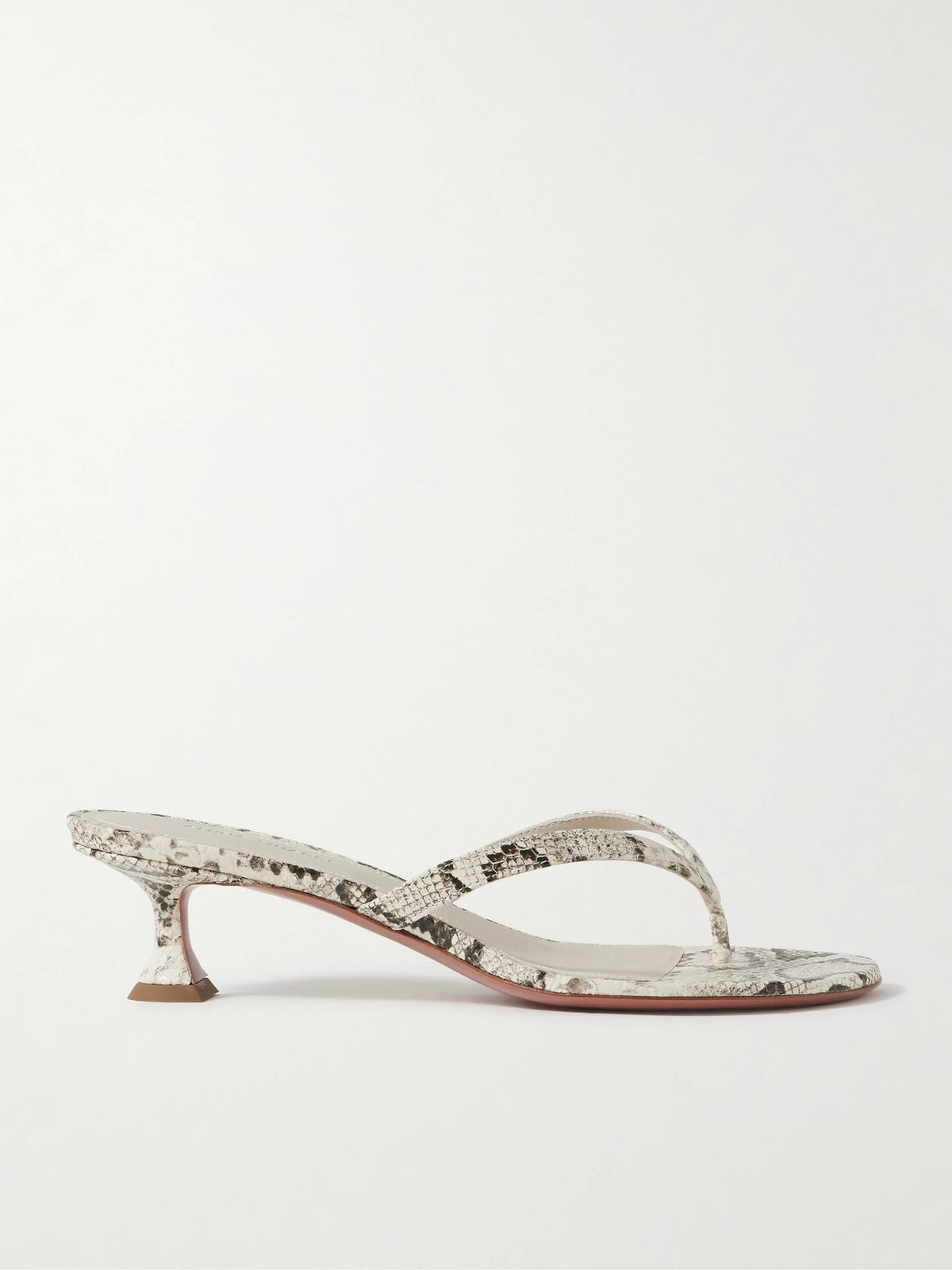 Juliette Snake-effect Leather Sandals