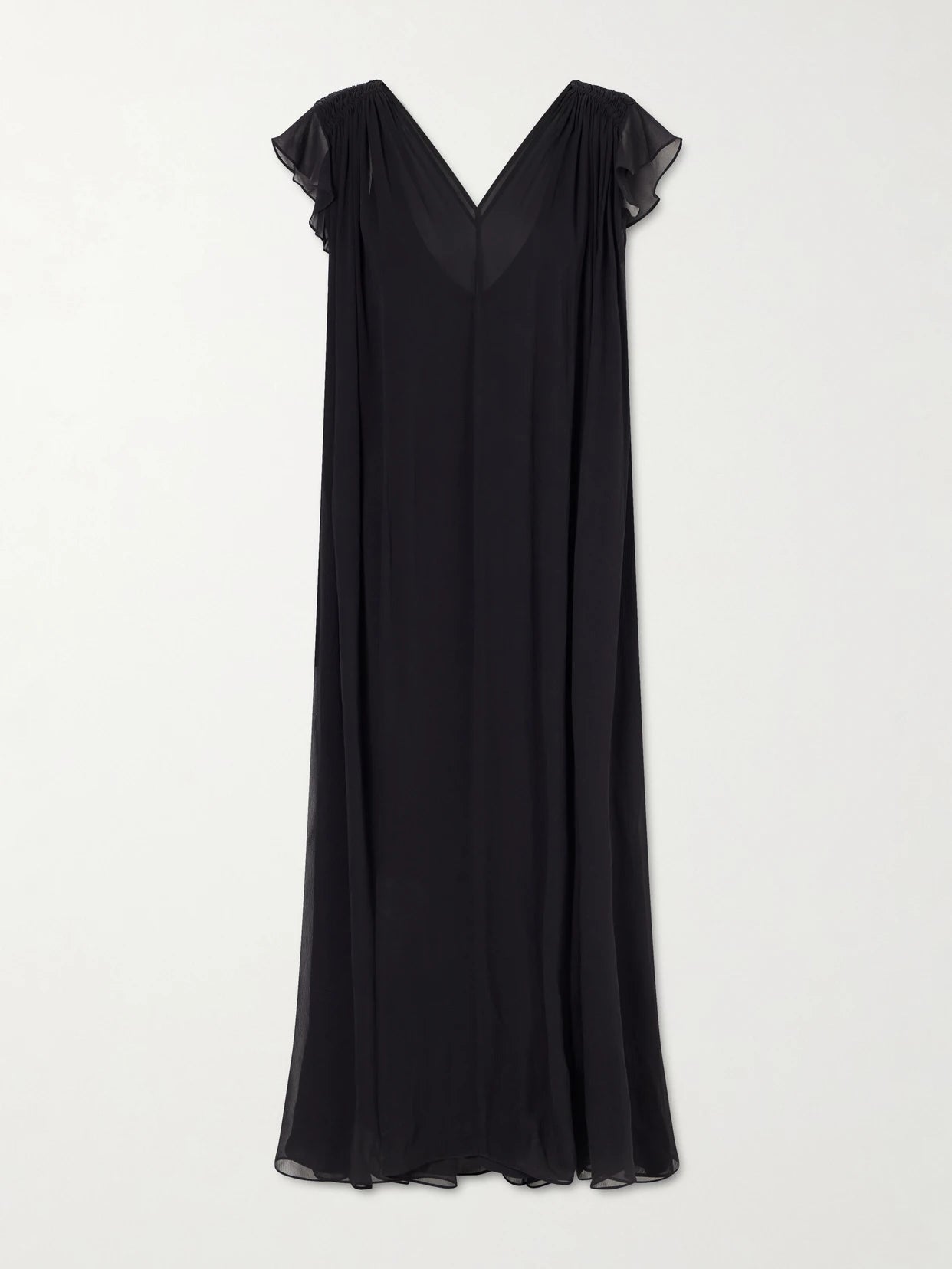 Midnight Concert Shirred Muslin Maxi Dress