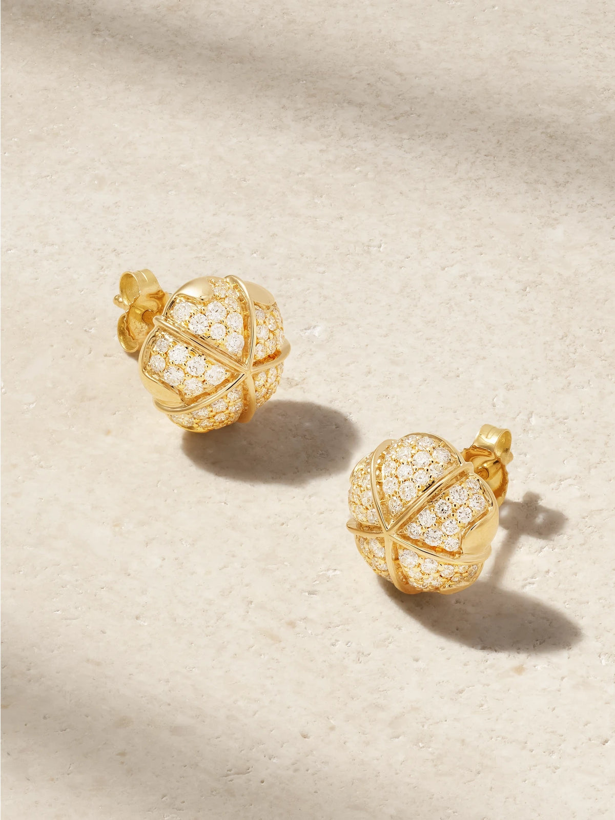 Terra Nova Large 18-karat Gold Diamond Earrings