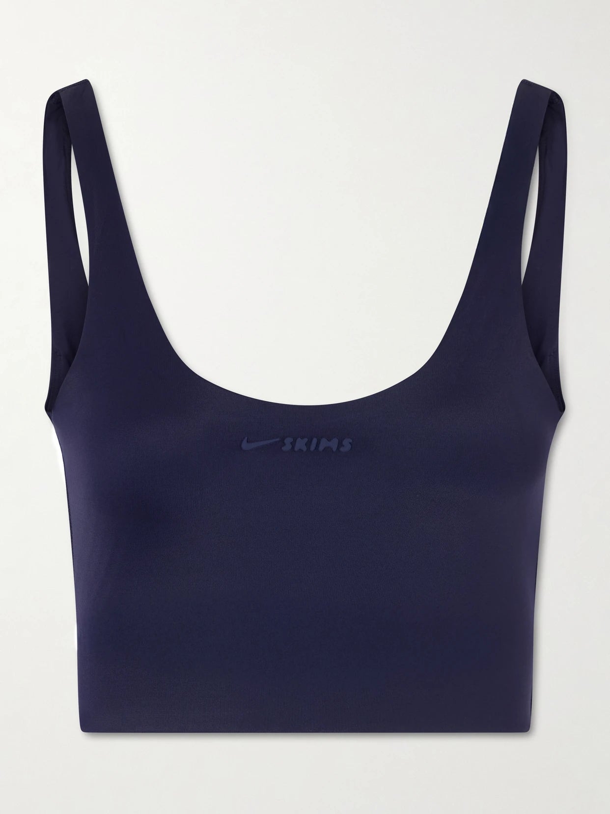 Image of Bras. Product name - + Nike Scoop Neck Bra Top in Navy colour by brand - SKIMS