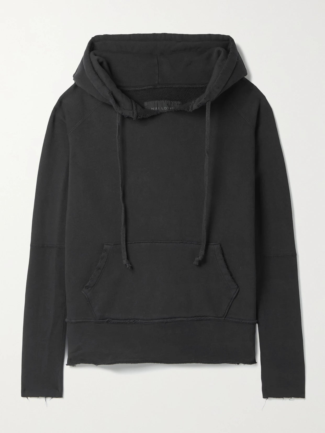 Janie Distressed Cotton-jersey Hoodie
