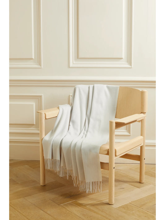 Fringed Cashmere Travel Blanket