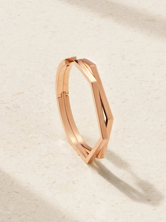 Antifer Large 18-karat Rose Gold Single Hoop Earring