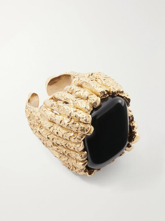 Paola Sighinolfi Bosco Gold-plated Resin Ring