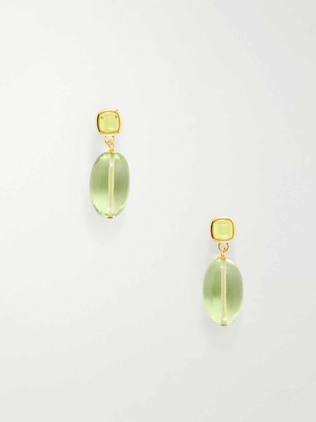 Lizzie Fortunato Verdant Gold-plated Glass And Quartz Earrings