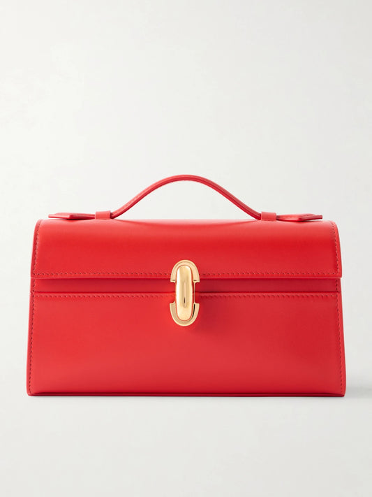 Savette Symmetry Pochette Leather Tote