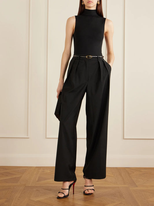 Image of Heels. Product name - Millennium Buckled Leather Sandals in Black colour by brand - Christian Louboutin