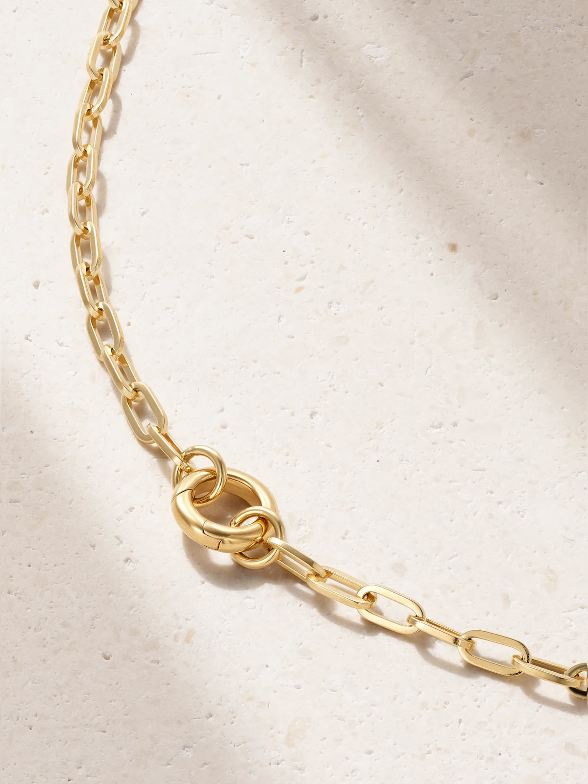Refined Open Clip 18-karat Gold Necklace